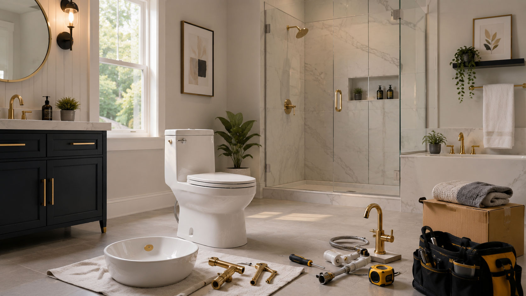 Bathroom Fixture Upgrades North Vancouver — Route 99 Handyman