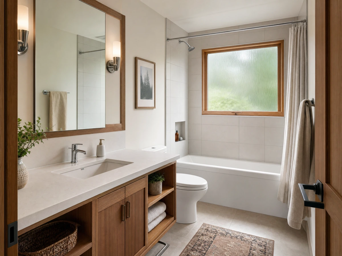 Bathroom fixture and finishing upgrades in North Vancouver