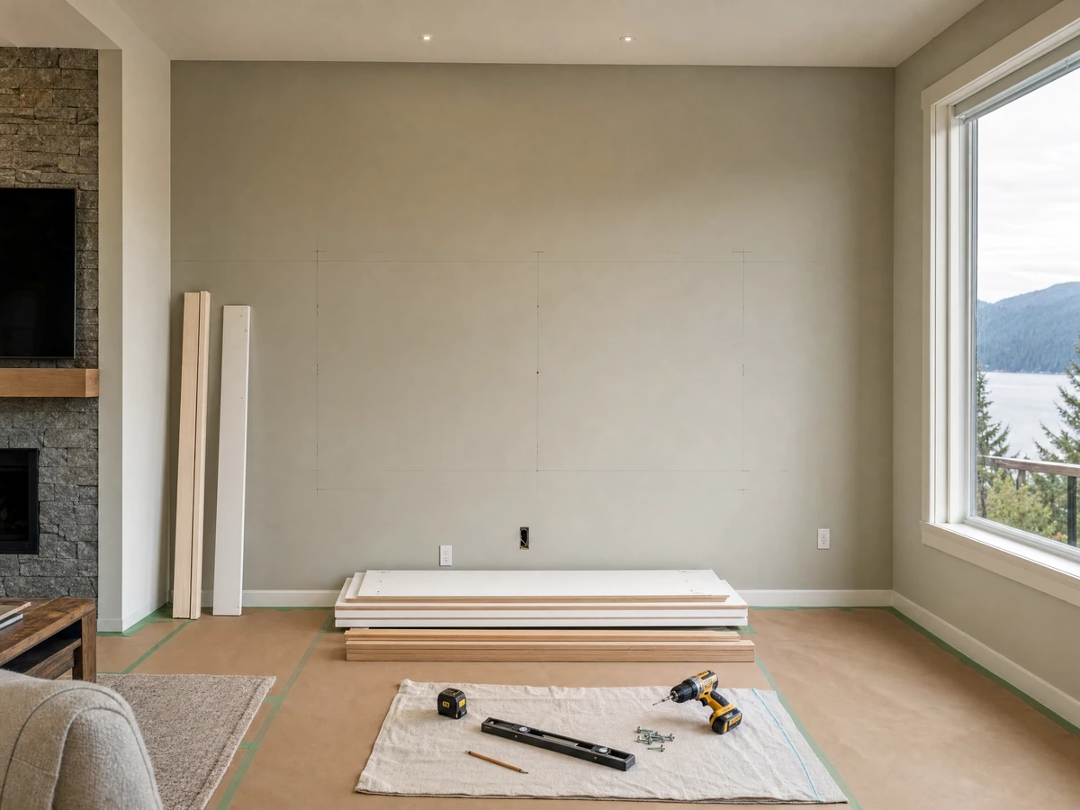 Built-in Shelving & Bookcases preparation and installation in North Vancouver