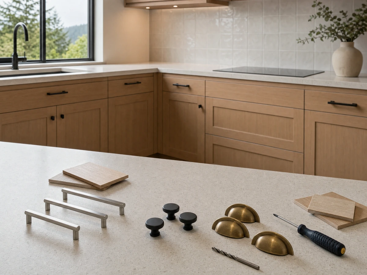 Cabinet Hardware Upgrades material and service options in North Vancouver