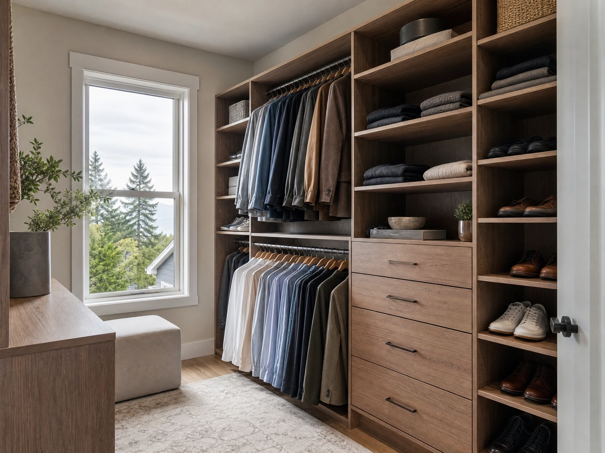 Custom Closet Systems finished result in North Vancouver