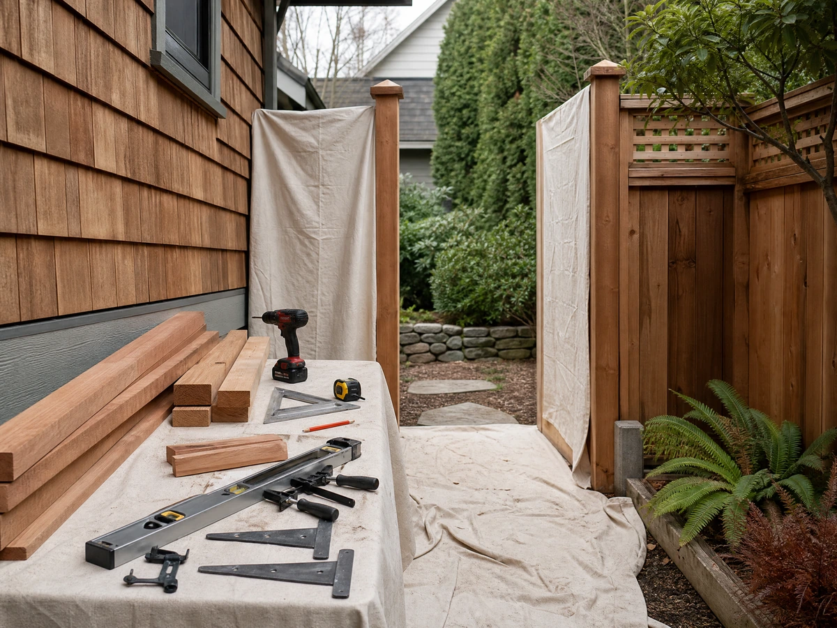 Custom Gate Build & Installation preparation and installation in North Vancouver