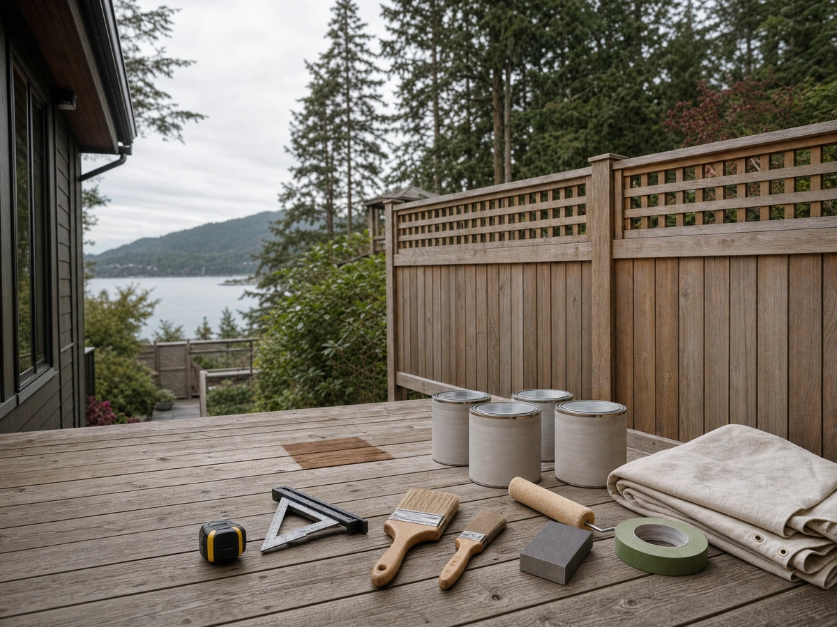 Deck & Fence Staining planning and assessment in North Vancouver