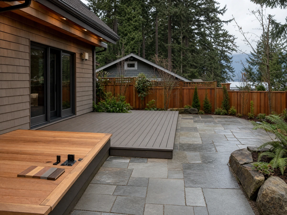 Deck & Patio Construction material and service options in North Vancouver