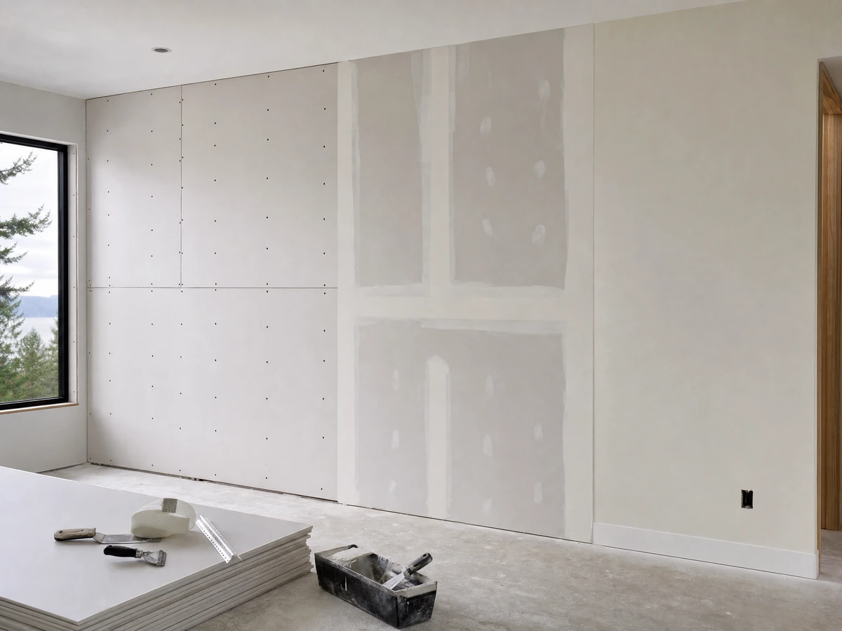 Drywall Hanging & Finishing material and service options in North Vancouver