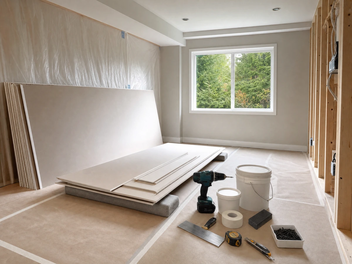Drywall Hanging & Finishing preparation and installation in North Vancouver