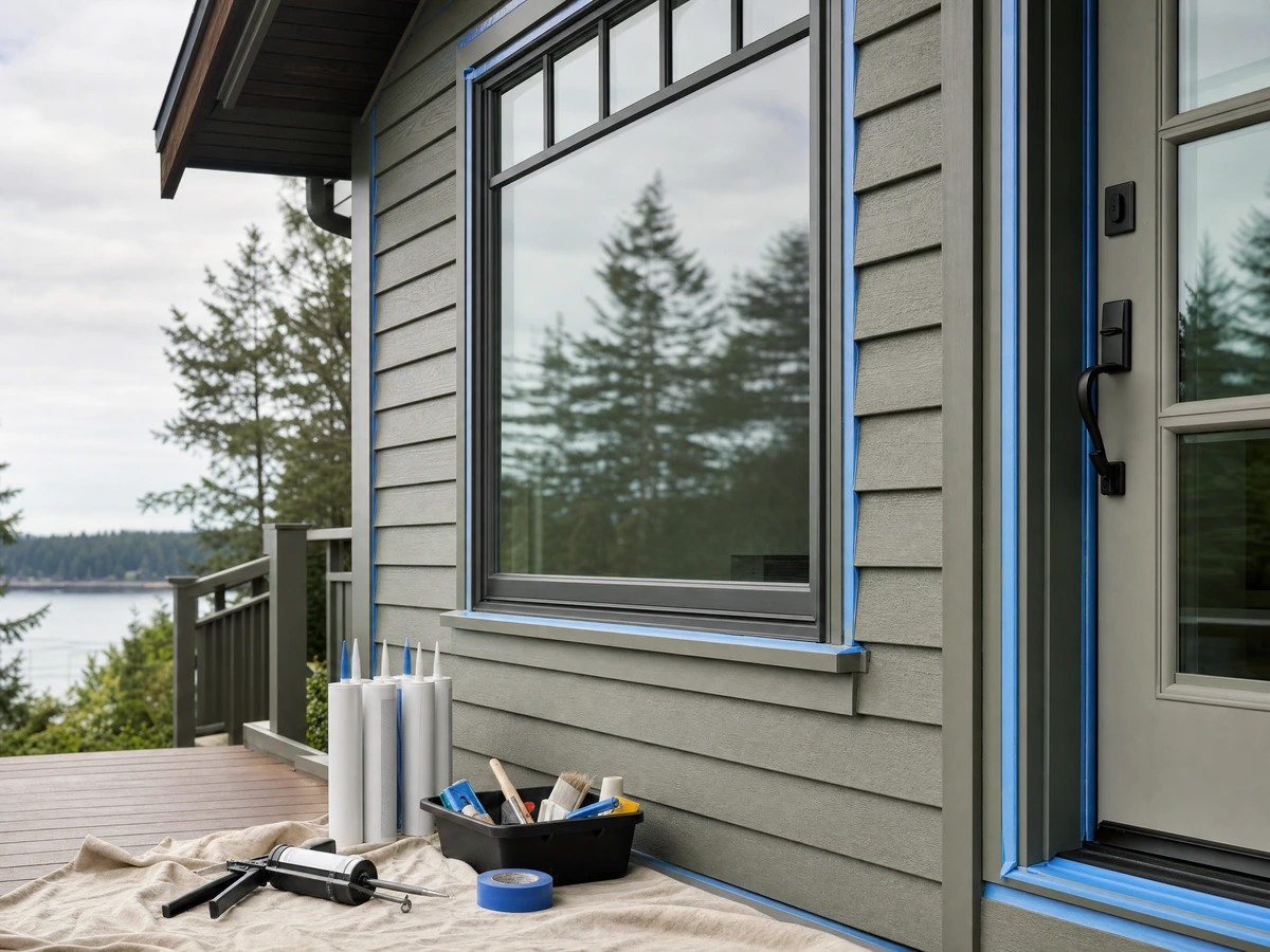 Exterior Caulking & Weatherproofing scheduling and home preparation in North Vancouver