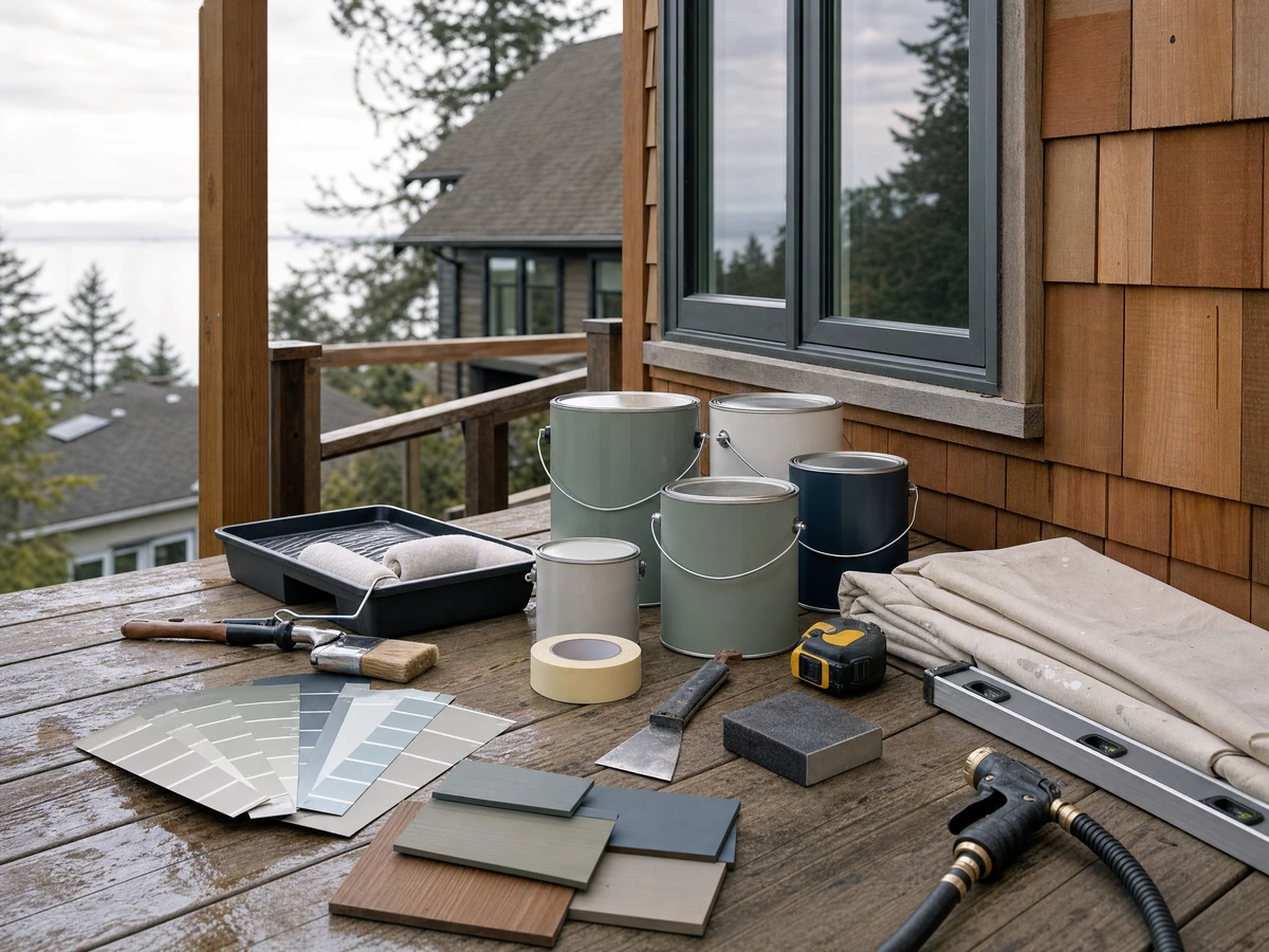 Exterior Painting & Staining planning and assessment in North Vancouver