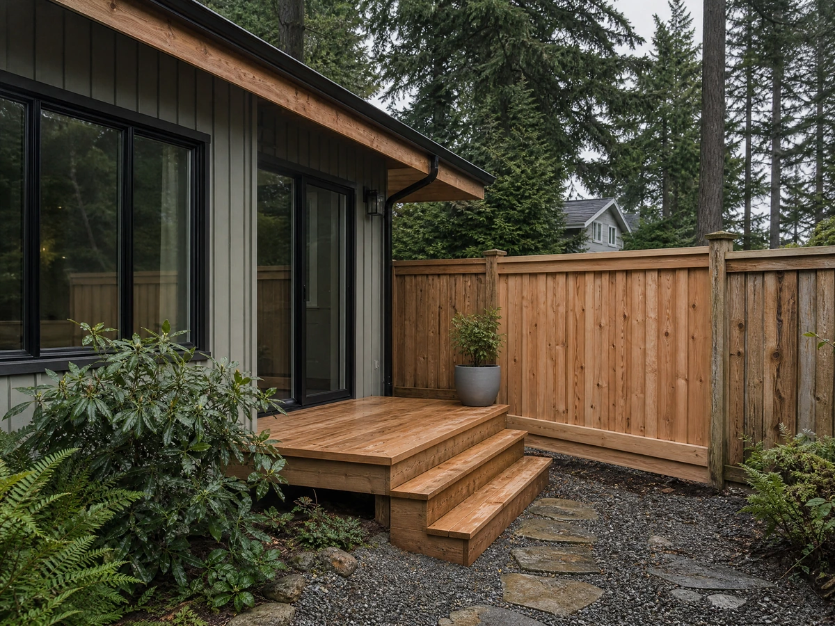 Exterior Wood Repairs finished result in North Vancouver