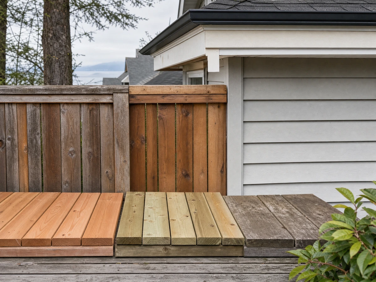 Exterior Wood Repairs material and service options in North Vancouver