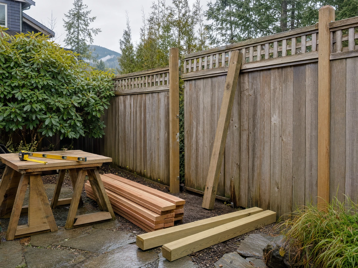 Fence Repair & Post Replacement scheduling and home preparation in North Vancouver