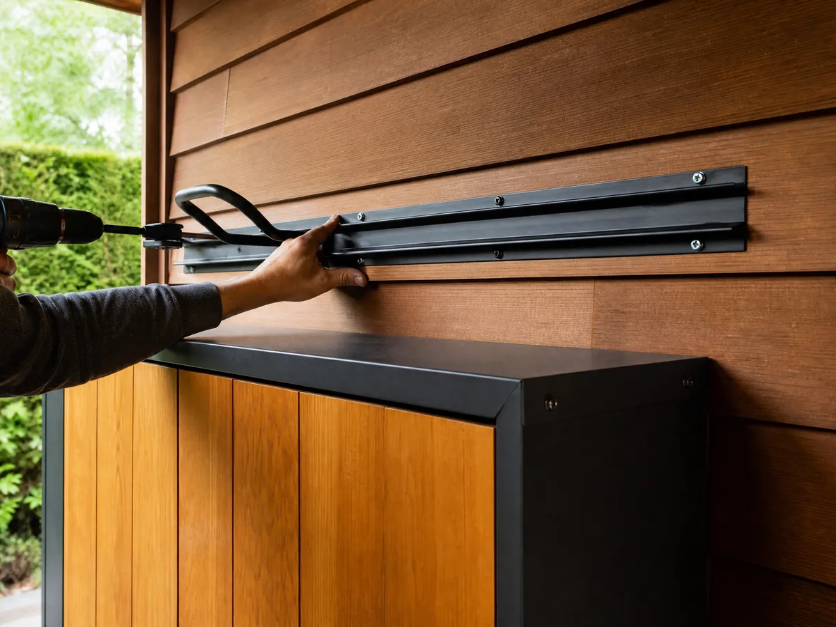 Garage Storage System Install installation detail