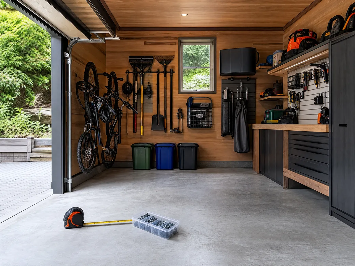Garage Storage System Install planning and existing conditions