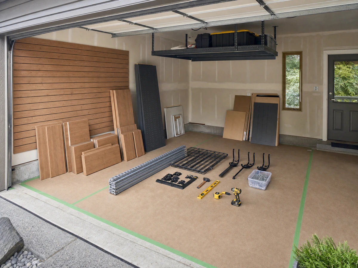 Garage Storage Systems preparation and installation in North Vancouver