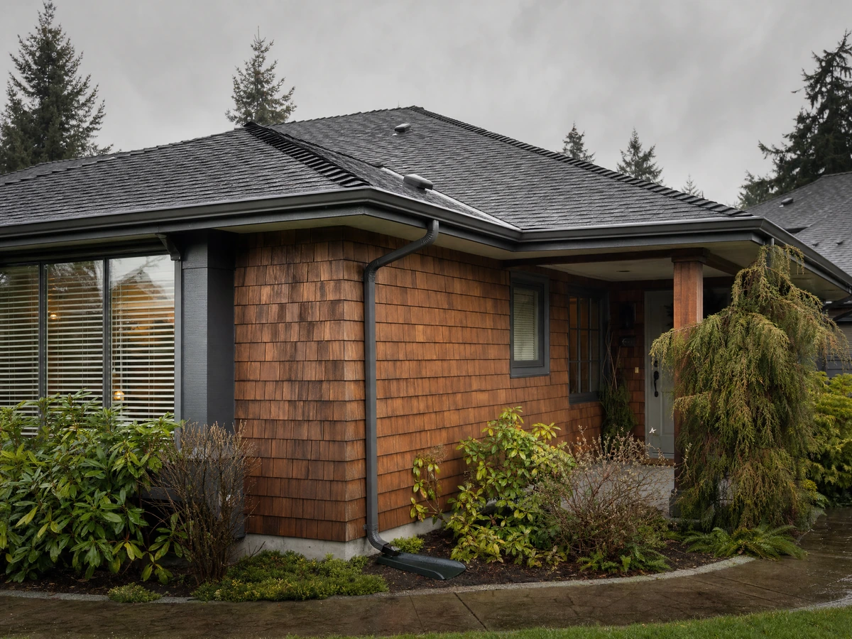 Gutter Cleaning & Repair finished result in North Vancouver