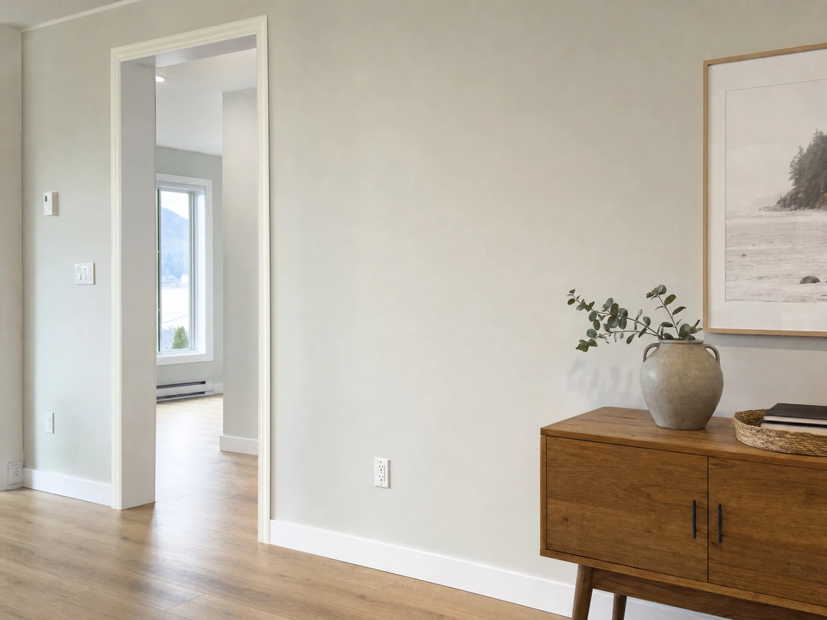 Drywall Repair & Patching finished result in North Vancouver