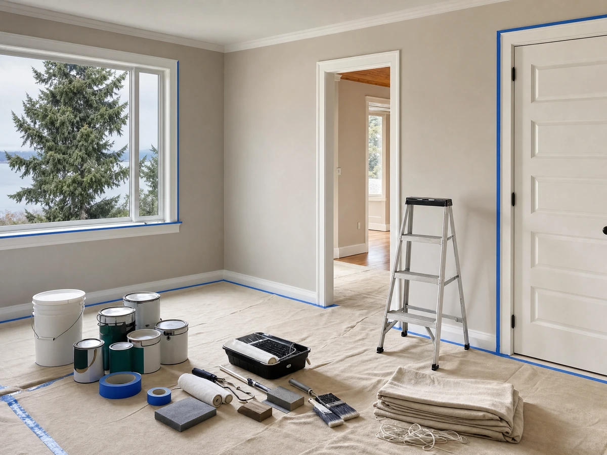 Interior Painting scheduling and home preparation in North Vancouver