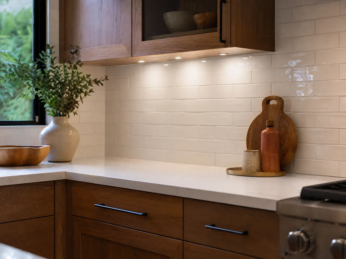 Kitchen Hardware & Backsplash Refresh finished detail