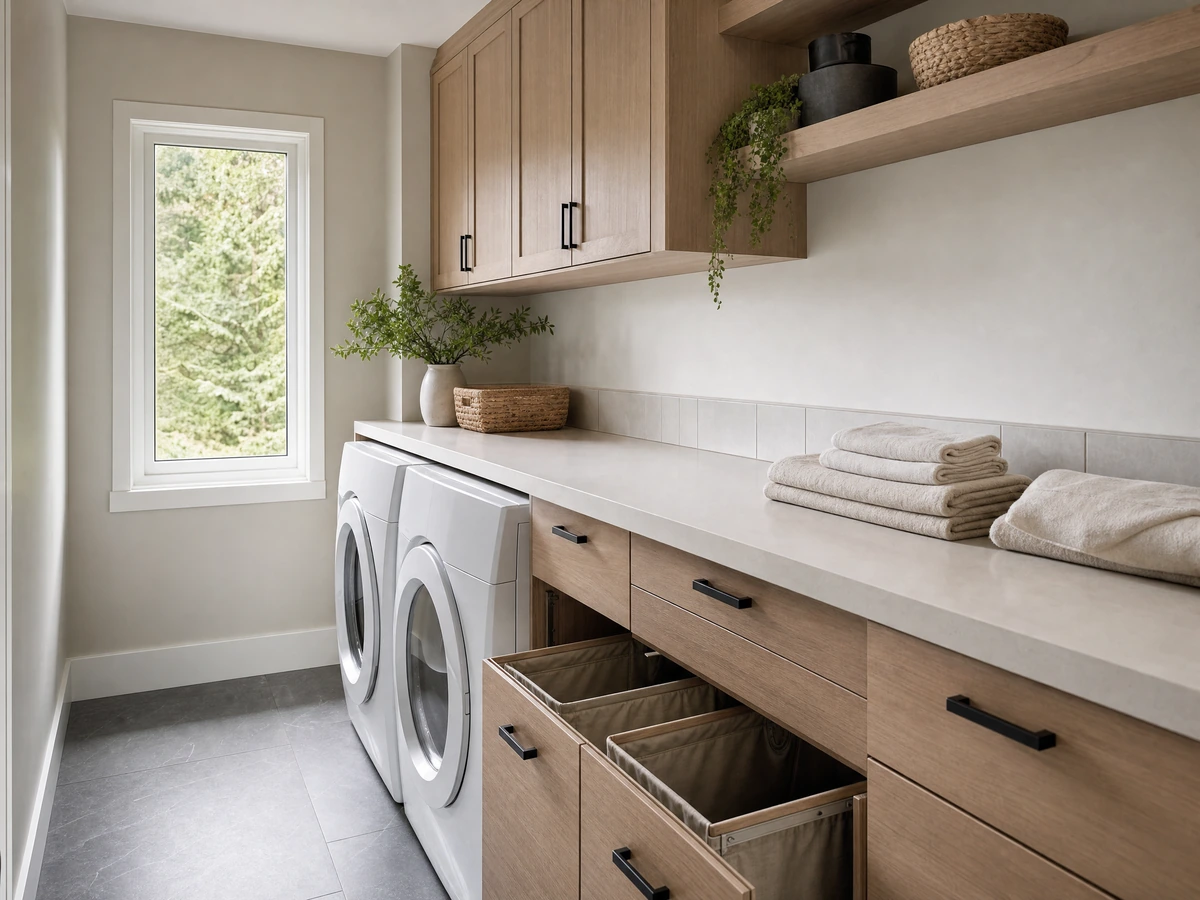 Laundry Room Upgrades finished result in North Vancouver