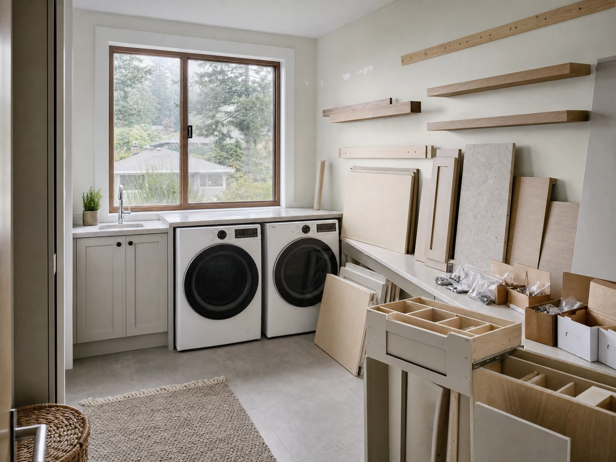 Laundry Room Upgrades scheduling and home preparation in North Vancouver