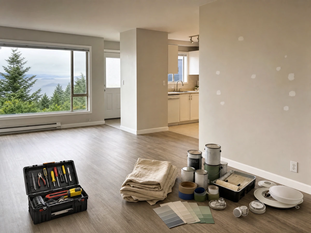Move-Out Prep & Touch-Ups scheduling and home preparation in North Vancouver