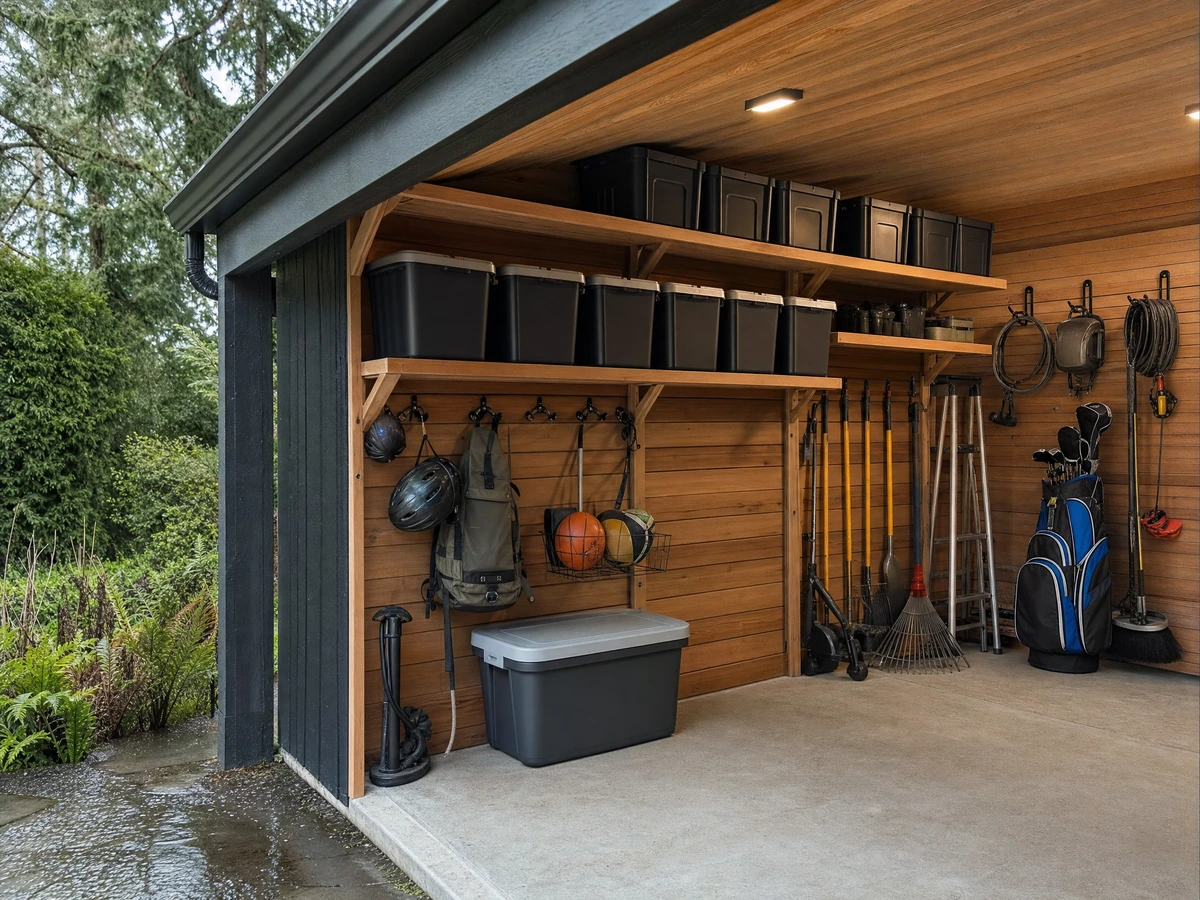Outdoor & Shed Storage finished details and aftercare in North Vancouver
