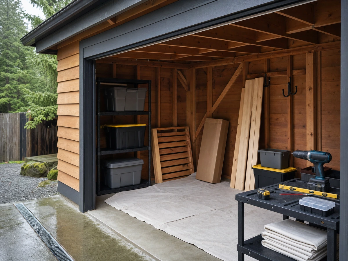 Outdoor & Shed Storage preparation and installation in North Vancouver