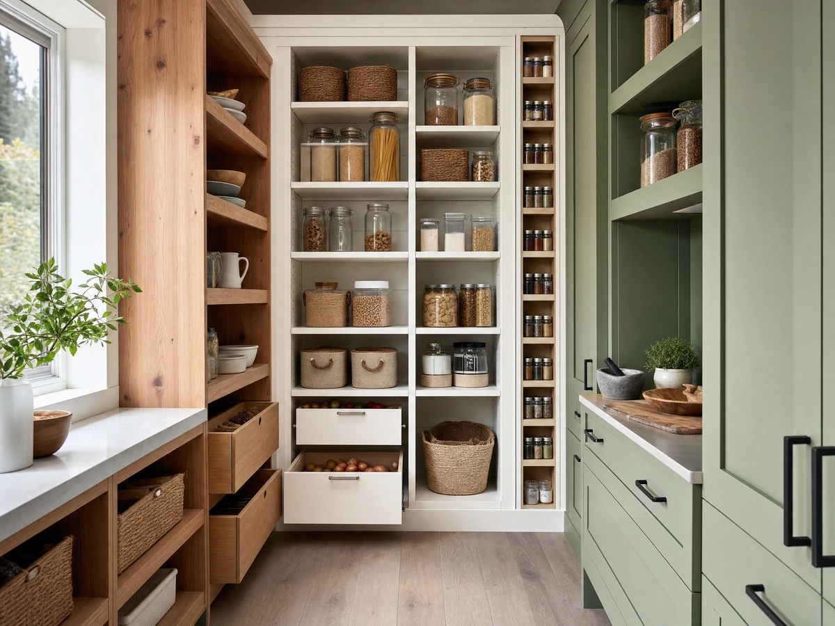 Pantry & Kitchen Storage material and service options in North Vancouver