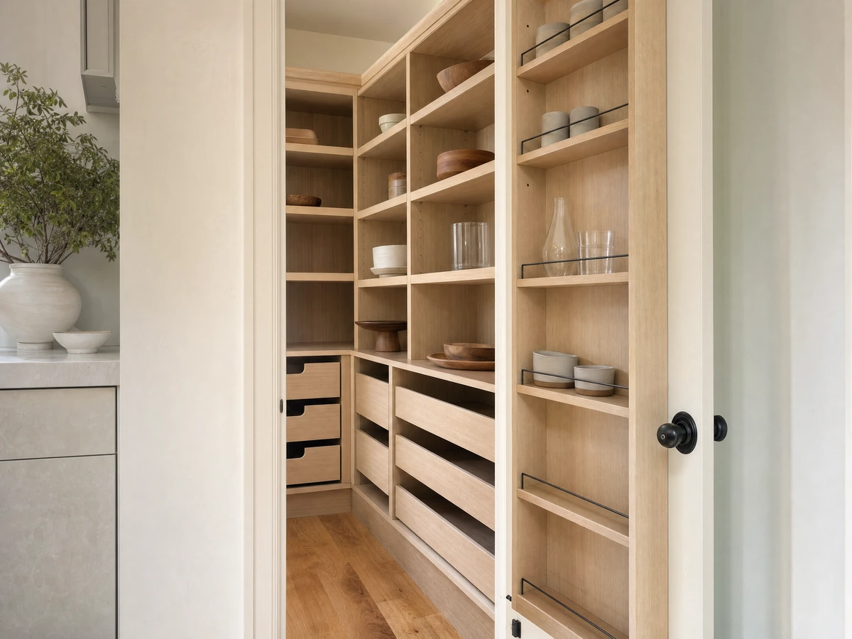 Pantry Modifications & Organization finished details and aftercare in North Vancouver