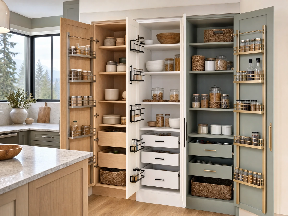 Pantry Modifications & Organization material and service options in North Vancouver
