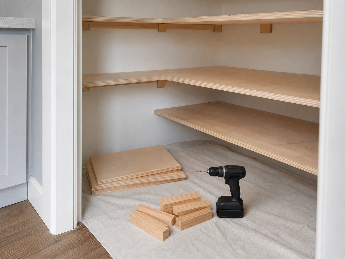 Pantry Modifications & Organization preparation and installation in North Vancouver