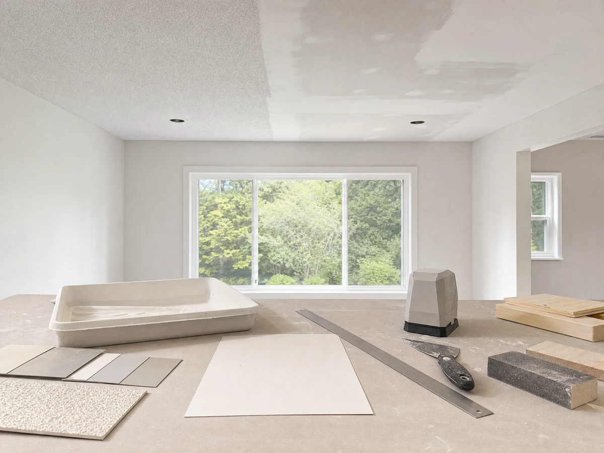 Popcorn Ceiling Removal planning and assessment in North Vancouver