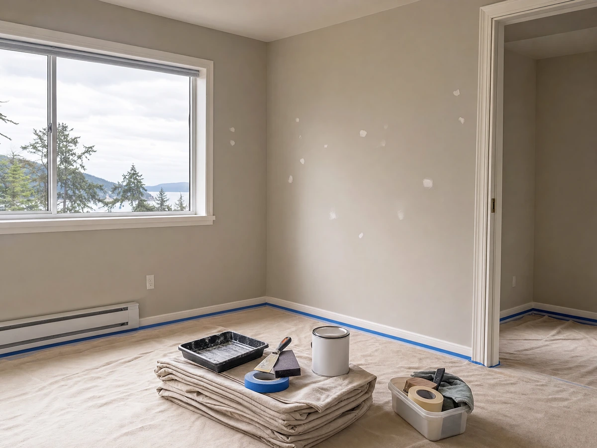 Post-Tenancy Painting preparation and installation in North Vancouver