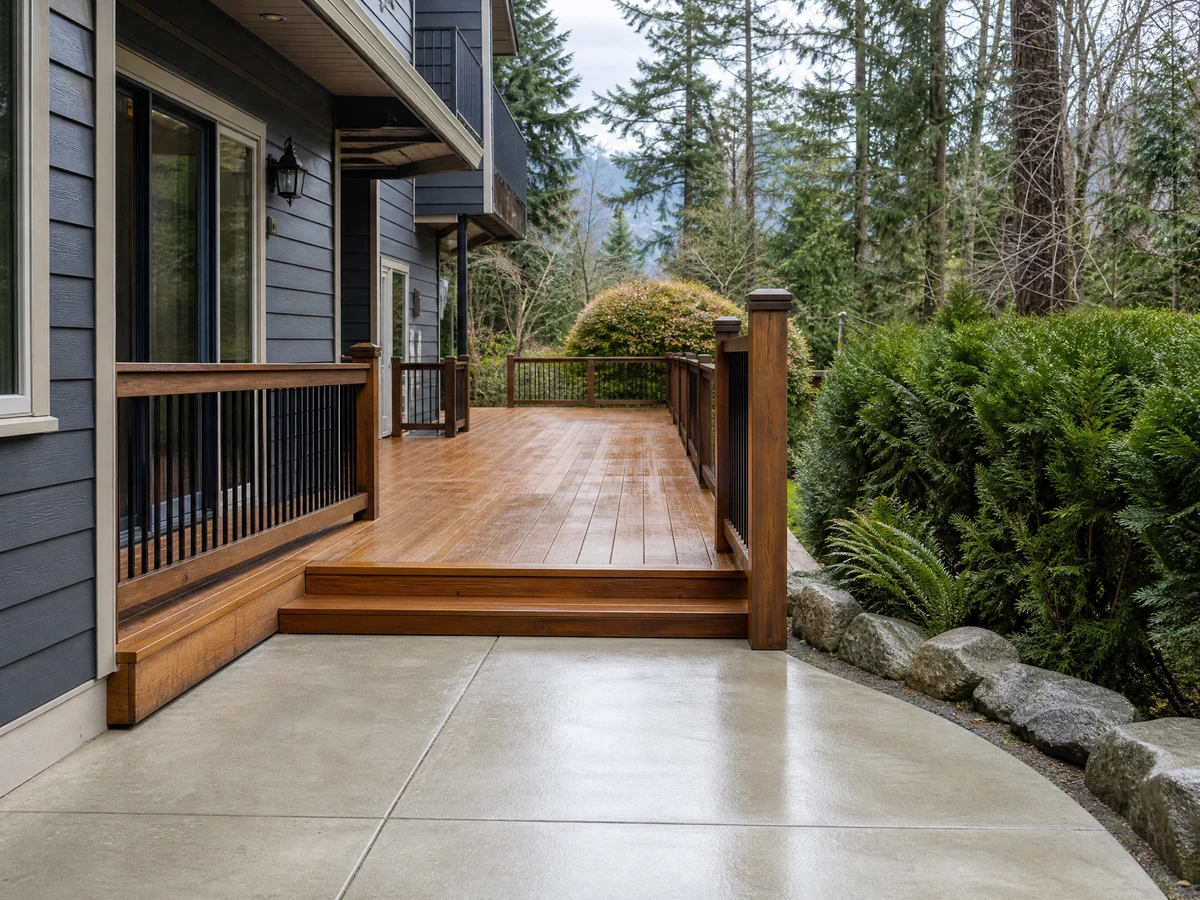 Power Washing finished details and aftercare in North Vancouver