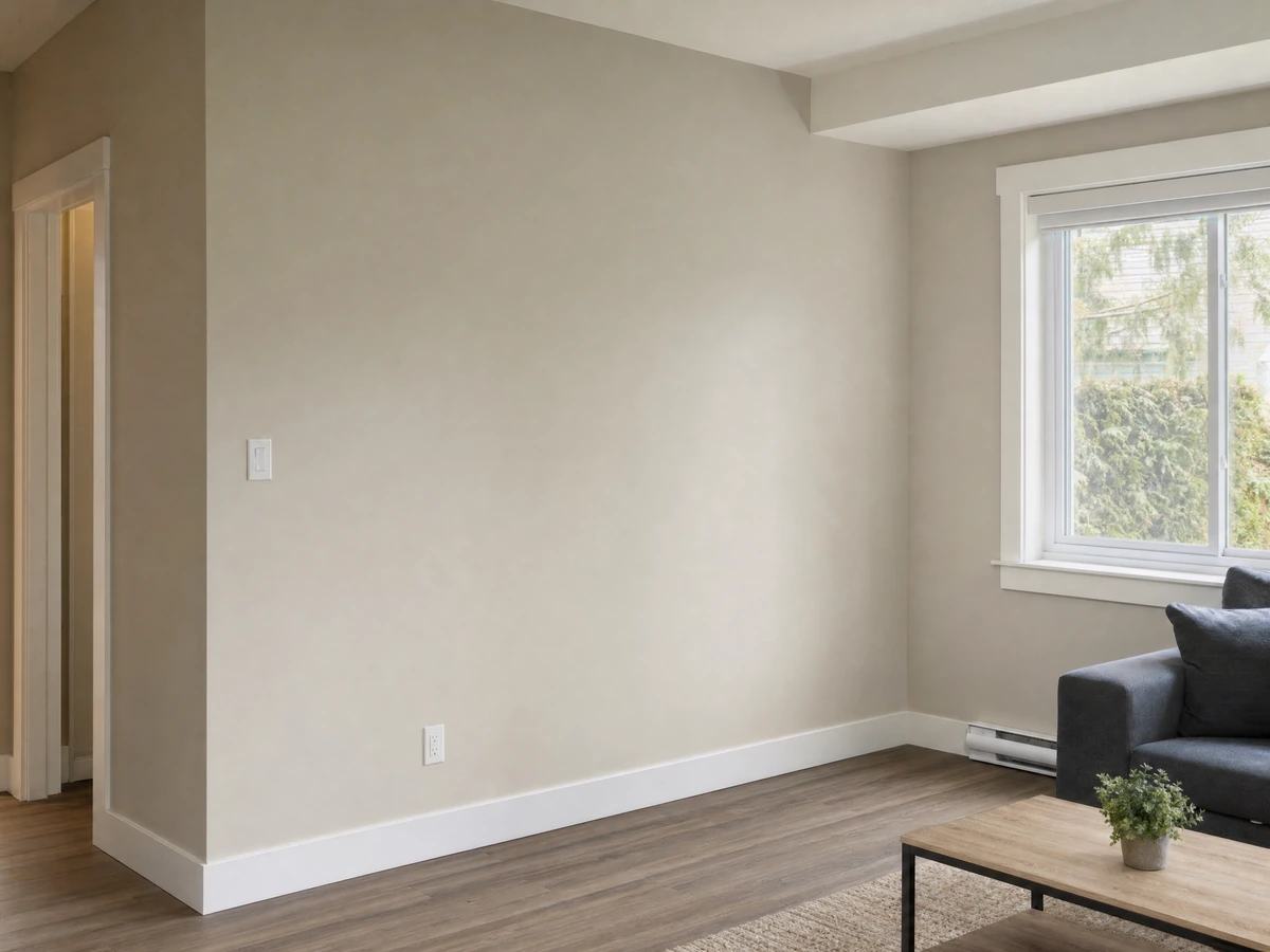 Drywall Repair finished result in North Vancouver
