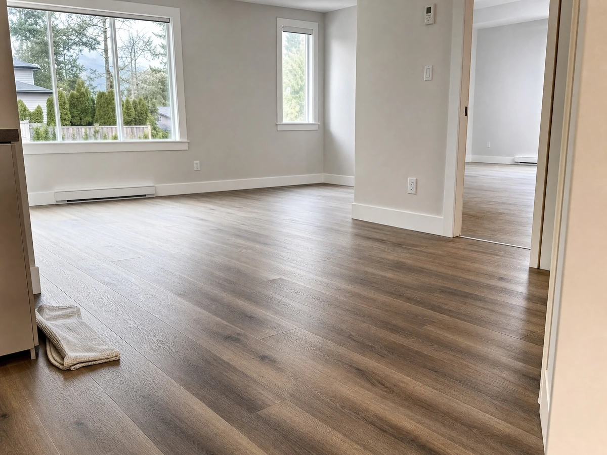 Flooring Replacement finished details and aftercare in North Vancouver