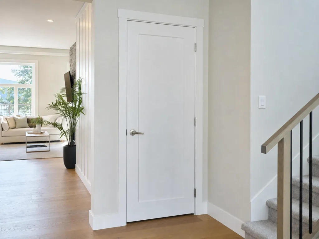 Interior door installation in a North Vancouver home