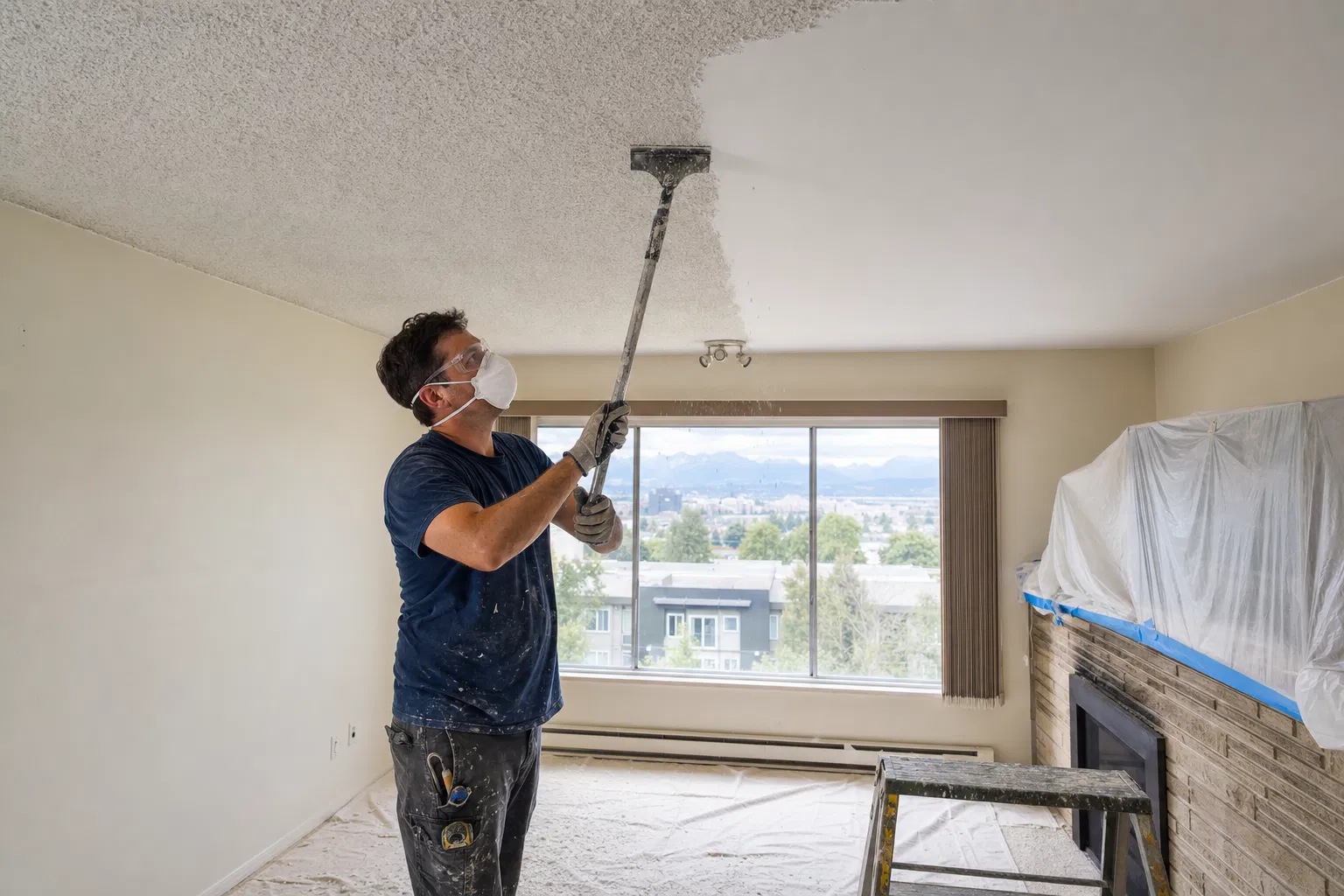 Popcorn Ceiling Removal North Vancouver — Route 99 Handyman