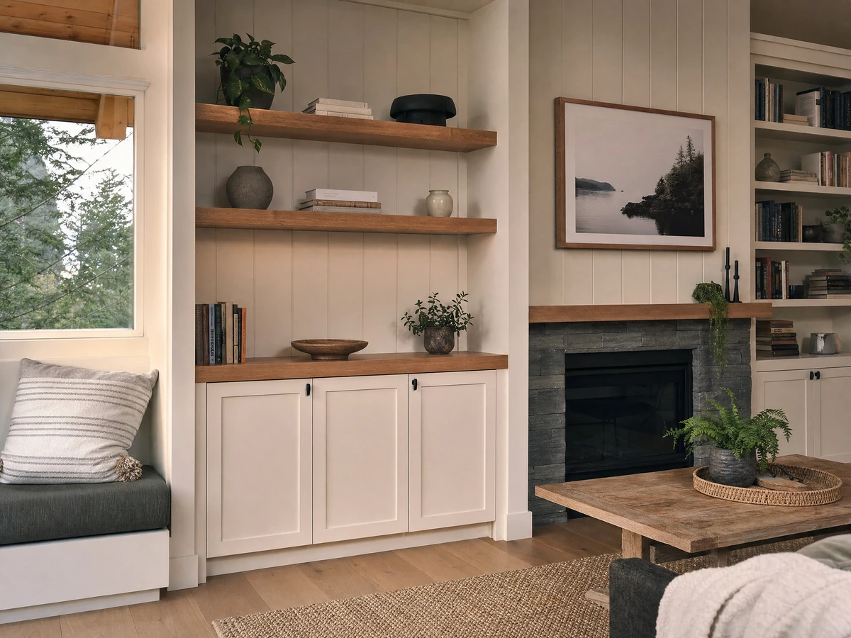 Shelving & Built-In Installation finished result in North Vancouver