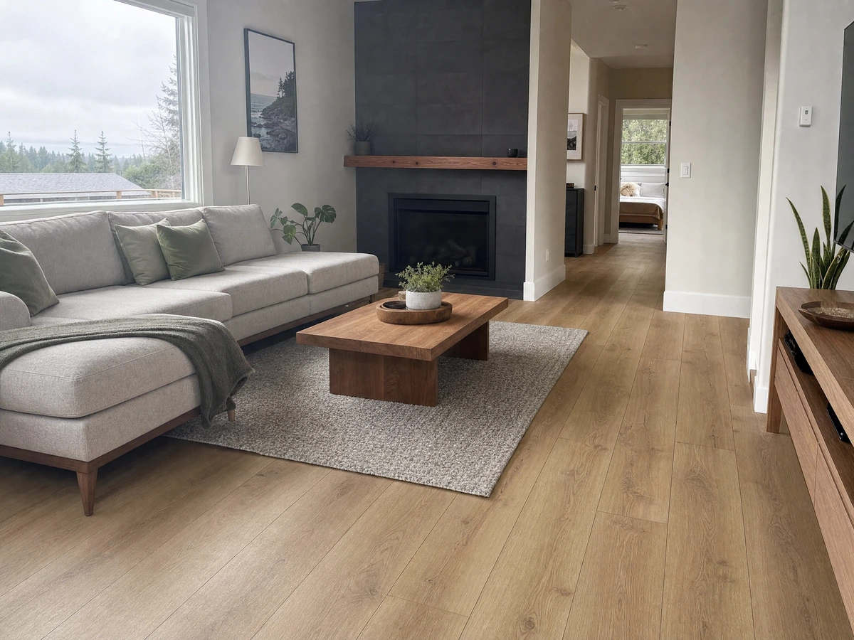 Vinyl Plank & Laminate Flooring finished result in North Vancouver