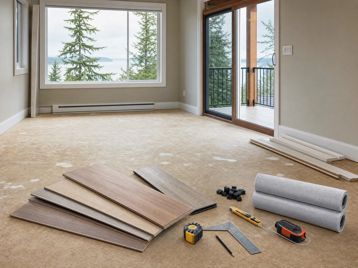 Vinyl Plank & Laminate Flooring planning and assessment in North Vancouver