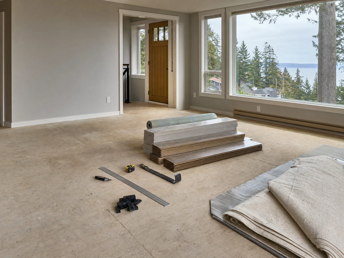 Vinyl Plank & Laminate Flooring preparation and installation in North Vancouver