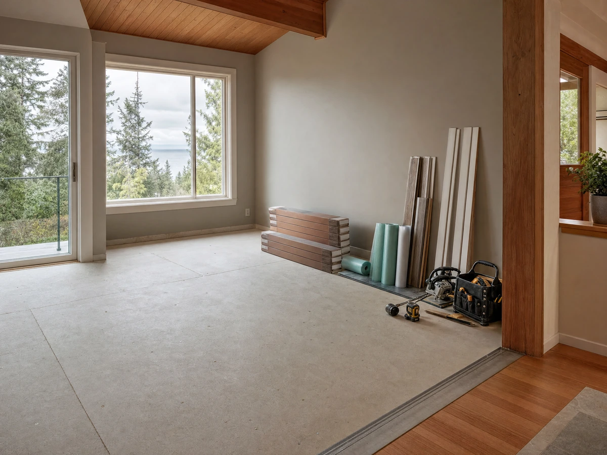 Vinyl Plank & Laminate Flooring scheduling and home preparation in North Vancouver