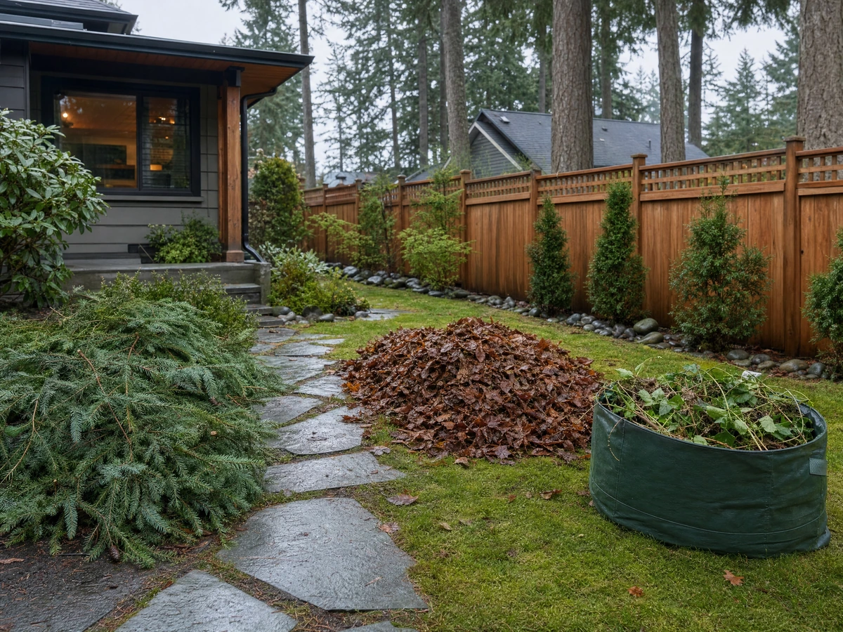 Yard Cleanup & Debris Removal material and service options in North Vancouver
