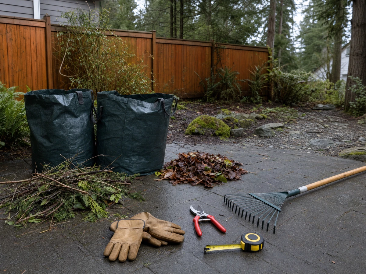 Yard Cleanup & Debris Removal planning and assessment in North Vancouver