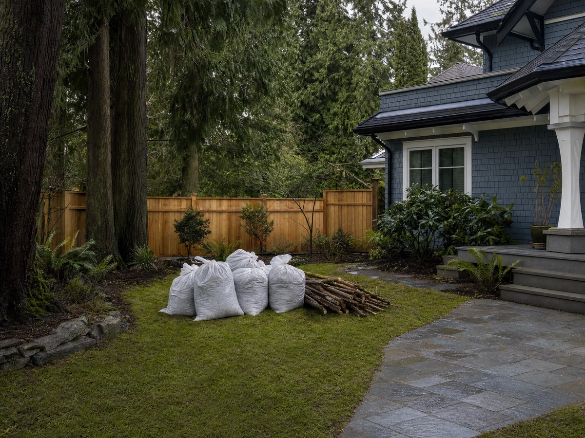 Yard Cleanup & Debris Removal scheduling and home preparation in North Vancouver